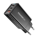 Zidni punjač, ​​Essager, ECTAC-KSB01-Z, GaN, 2xUSB-C, USB-A, 67W (crni)