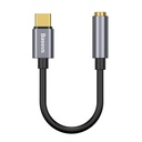 Baseus L54 audio adapter USB-C + mini utičnica 3,5 mm (crna+siva)