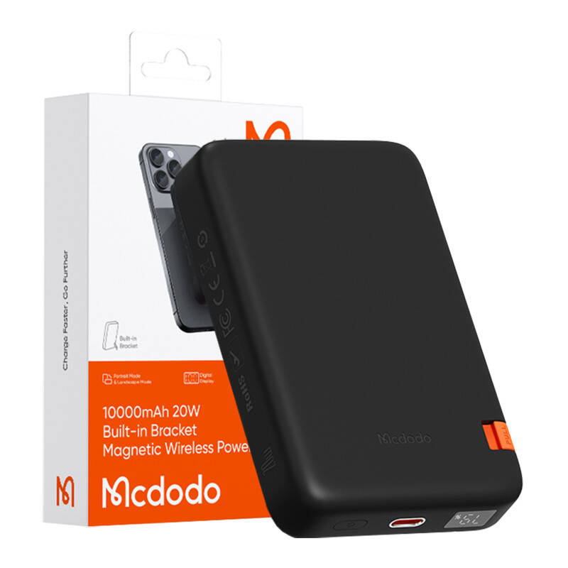 Mcdodo MC-5101 magnetni Power Bank sa postoljem 10000mAh, 20W (crni)