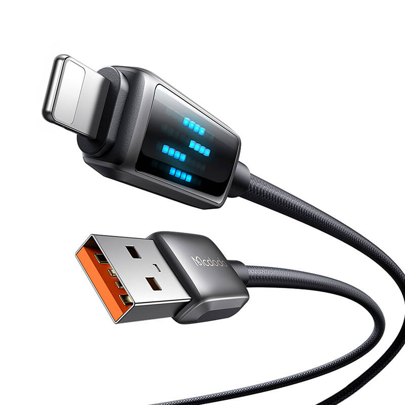 Mcdodo CA-5250 LED zaslon USB-A na Lightning podatkovni kabel 1,2 m