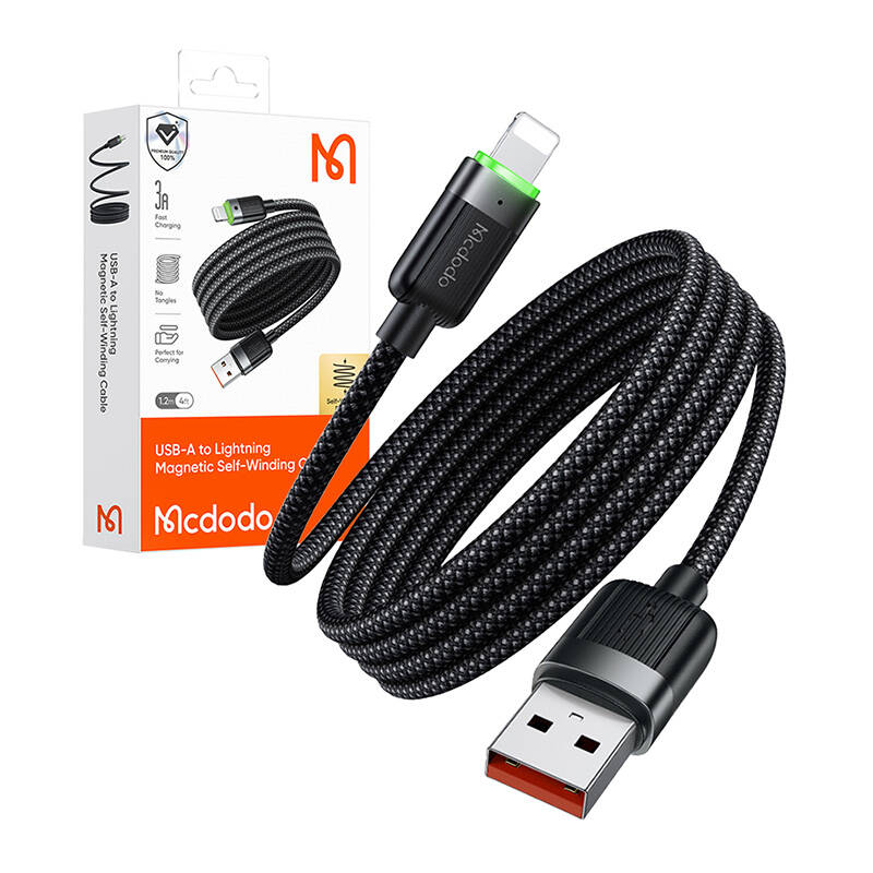 Mcdodo CA-6000 USB-C na Lightning kabel, 3A, samonavijajući