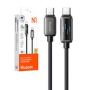 Mcdodo CA-4250 USB-C na USB-C kabel, 100 W, LED zaslon, 1,2 m