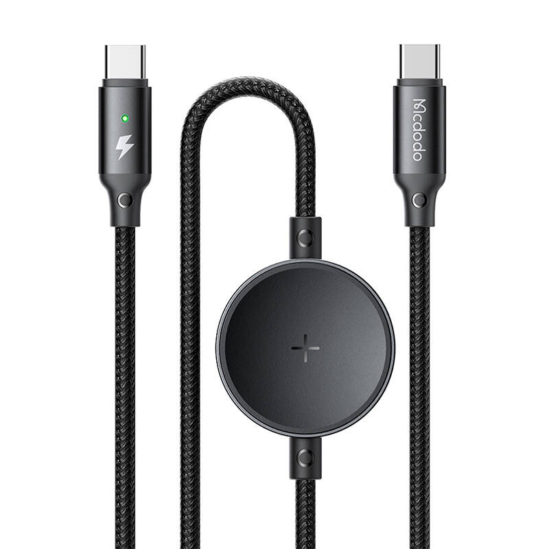 Mcdodo CA-4170 2-u-1 USB-C kabel + Samsung Watch bežični punjač, ​​60 W, 1,5 m