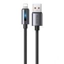 Mcdodo CA-5660 USB-A na Lightning kabel s trepćućim svjetlom 1,2 m (crni)