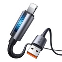 Mcdodo CA-5660 USB-A na Lightning kabel s trepćućim svjetlom 1,2 m (crni)