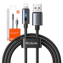 Mcdodo CA-5660 USB-A na Lightning kabel s trepćućim svjetlom 1,2 m (crni)