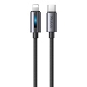 Mcdodo CA-5710 USB-C na Lightning kabel s 36W trepćućim svjetlom 1,2m (crni)