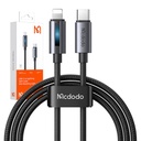 Mcdodo CA-5710 USB-C na Lightning kabel s 36W trepćućim svjetlom 1,2m (crni)