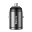 Baseus Tiny Star Mini Quick Charge auto punjač USB priključak 30 W sivi