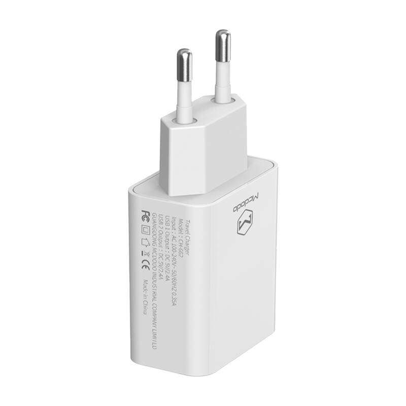 Mcdodo USB Dual Charger CH-6721 (EU) Type-C 1m Putni set (bijeli)