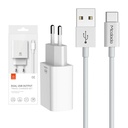 Mcdodo USB Dual Charger CH-6721 (EU) Type-C 1m Putni set (bijeli)