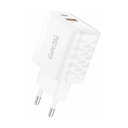 Foneng EU56 1xUSB-A, 1xUSB-C, 20W punjač (bijeli) + USB-A na Lightning kabel