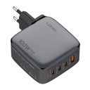 LDNIO Q408 100W USB-A + 3x USB-C mrežni punjač (crni)