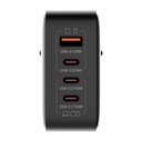 LDNIO Q408 100W USB-A + 3x USB-C mrežni punjač (crni)