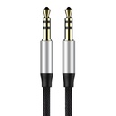 Baseus Yiven Audio Cable Cable 3.5 muški Audio M30 1.5M Silver+ Black