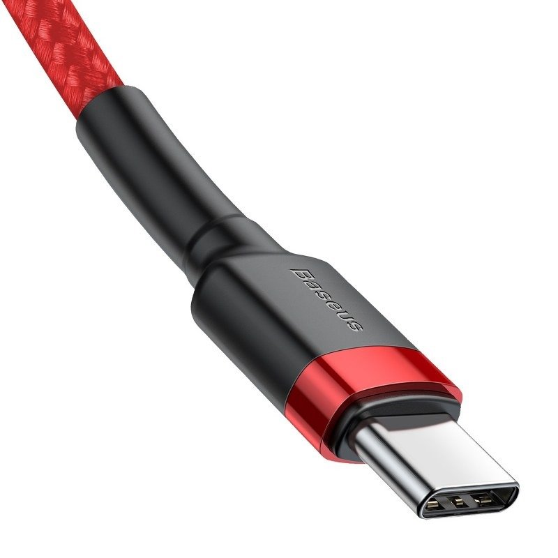 Baseus Cafule PD2.0 60W bljeskalica za punjenje USB za Type-C kabel (20V 3A) 2m crvena