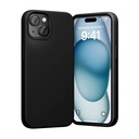 Silikonska maska ​​Vention KUFB0-20 za iPhone 15 Plus (crna)