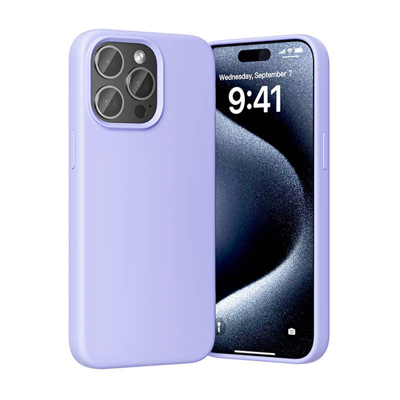 Vention KUFV0-40 silikonska maska ​​za iPhone 15 Pro Max (ljubičasta)