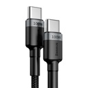Baseus Cafule PD2.0 100W bljeskalica za punjenje USB za Type-C kabel (20V 5A) 2m siva+crna