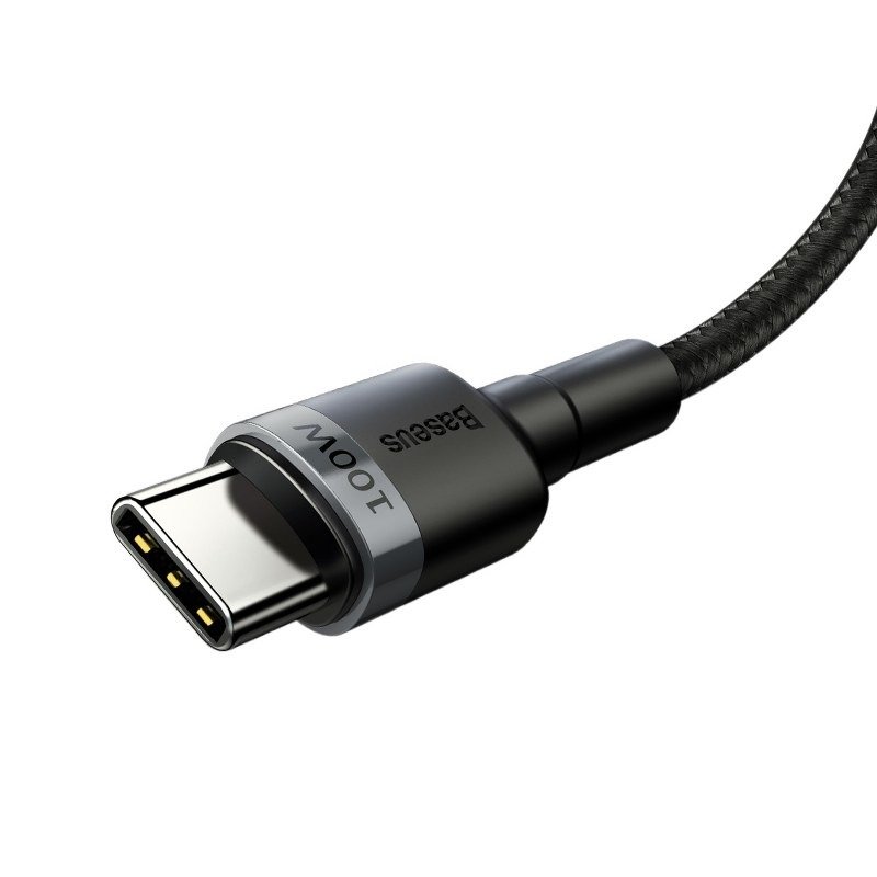 Baseus Cafule PD2.0 100W bljeskalica za punjenje USB za Type-C kabel (20V 5A) 2m siva+crna
