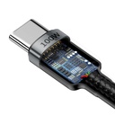 Baseus Cafule PD2.0 100W bljeskalica za punjenje USB za Type-C kabel (20V 5A) 2m siva+crna