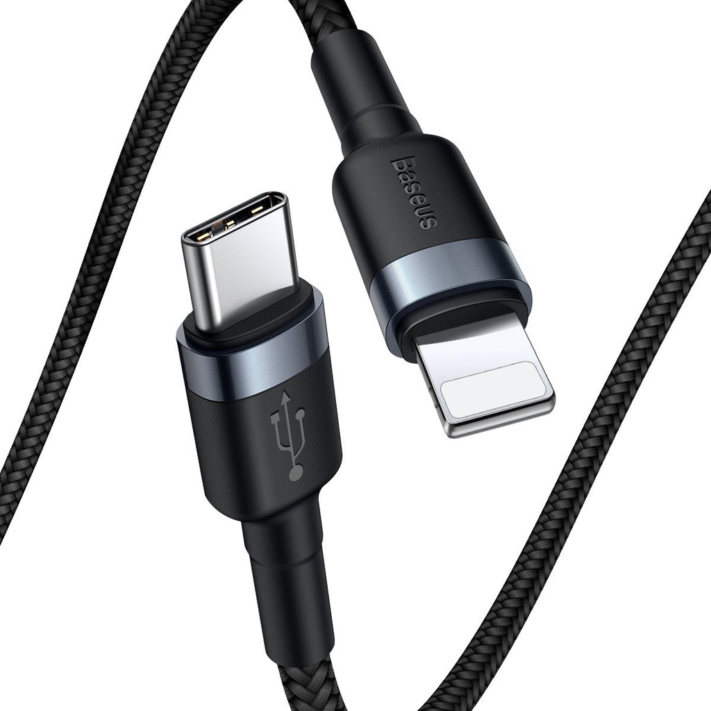 Baseus Cafule kabel Type-C na iP PD 18W 1m siva+crna