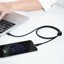 Baseus Cafule kabel Type-C na iP PD 18W 1m siva+crna