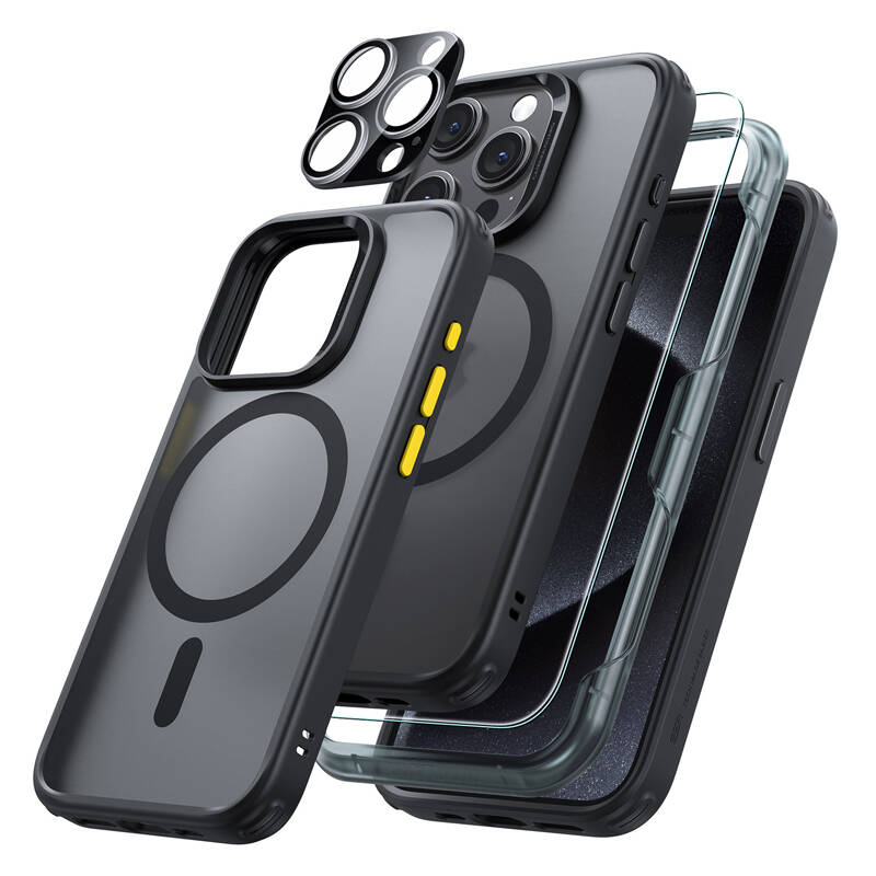 ESR Classic Hybrid (HaloLock) maska ​​za iPhone 15 Pro Max (crna)