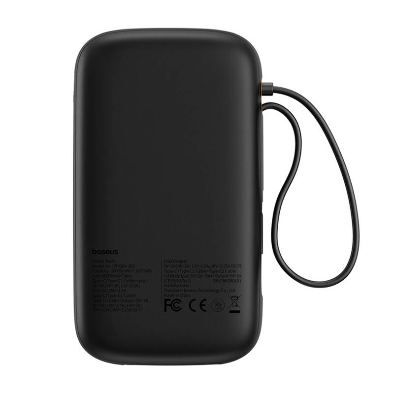 Powerbank Baseus QPow 2 20000mAh 30W 2xUSB-C (crna)