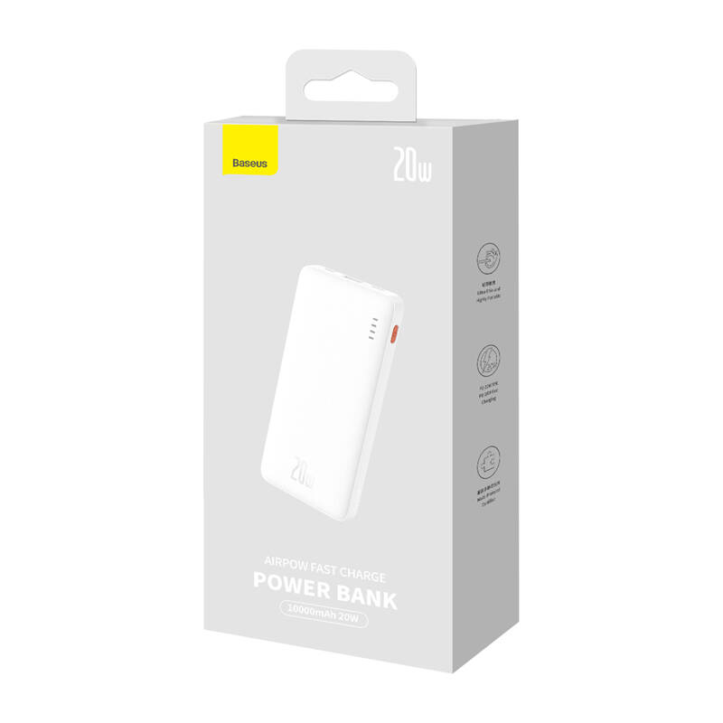 Baseus Airpow 10000mAh 20W powerbank (bijeli)