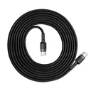 Baseus Cafule PD2.0 60W bljeskalica za punjenje USB za Type-C kabel (20V 3A) 2m siva+crna