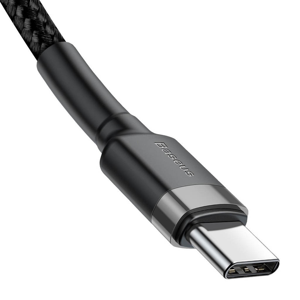 Baseus Cafule PD2.0 60W bljeskalica za punjenje USB za Type-C kabel (20V 3A) 2m siva+crna