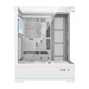 Darkflash DY450L PRO kućište za računalo s ventilatorom (bijelo)