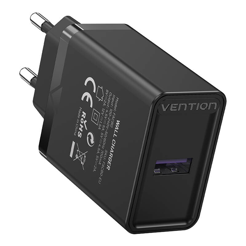 Vention FACB0-EU USB punjač 22,5 W (crni)