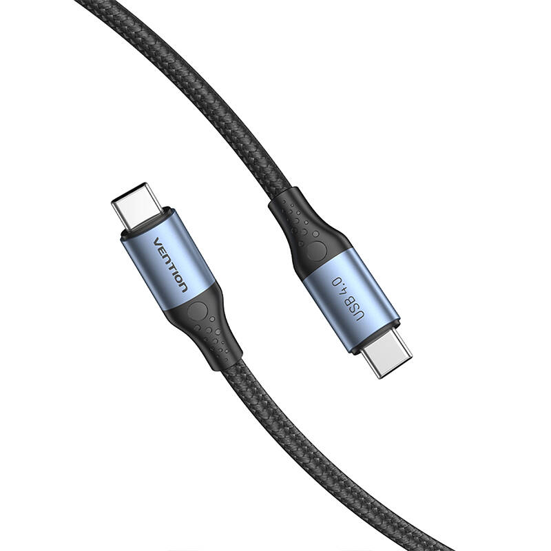 USB-C na USB-C 240W Vention TAVHF USB 4.0 5A 1m 40Gbps kabel (sivo)