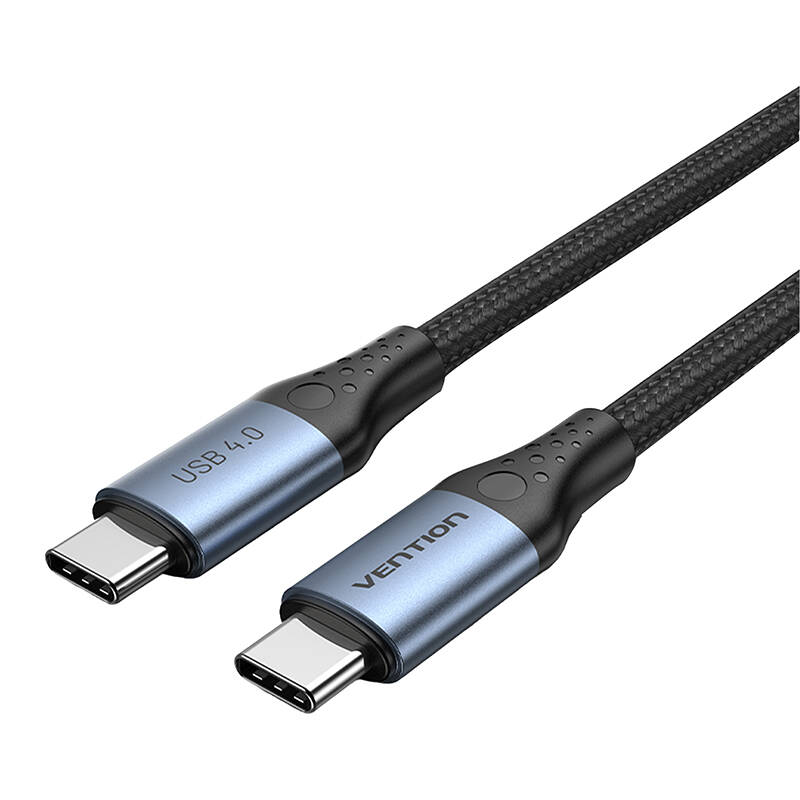 USB-C na USB-C 240W Vention TAVHF USB 4.0 5A 1m 40Gbps kabel (sivo)