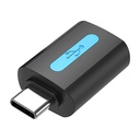 Vention USB adapter CDTB0, USB-C muški na USB 2.0 ženski (crni)