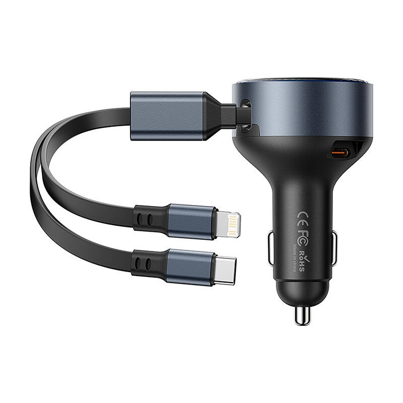 Vention FFOB0 USB-C auto punjač + USB-C/Lightning 30W kabel