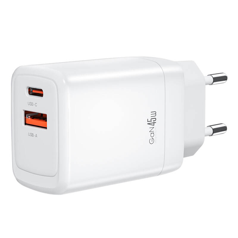 Zidni punjač XO CE16, 45W, 1x USB-C, 1x USB-A