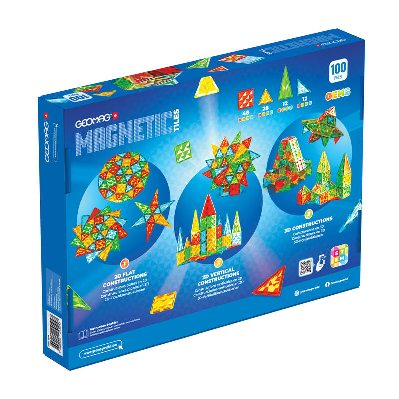 Geomag Gems 100 magnetnih pločica