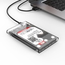 Kućište za tvrdi disk Orico HDD 2,5" + USB 3.1 (10Gbps), USB-C (5Gbps) kabeli