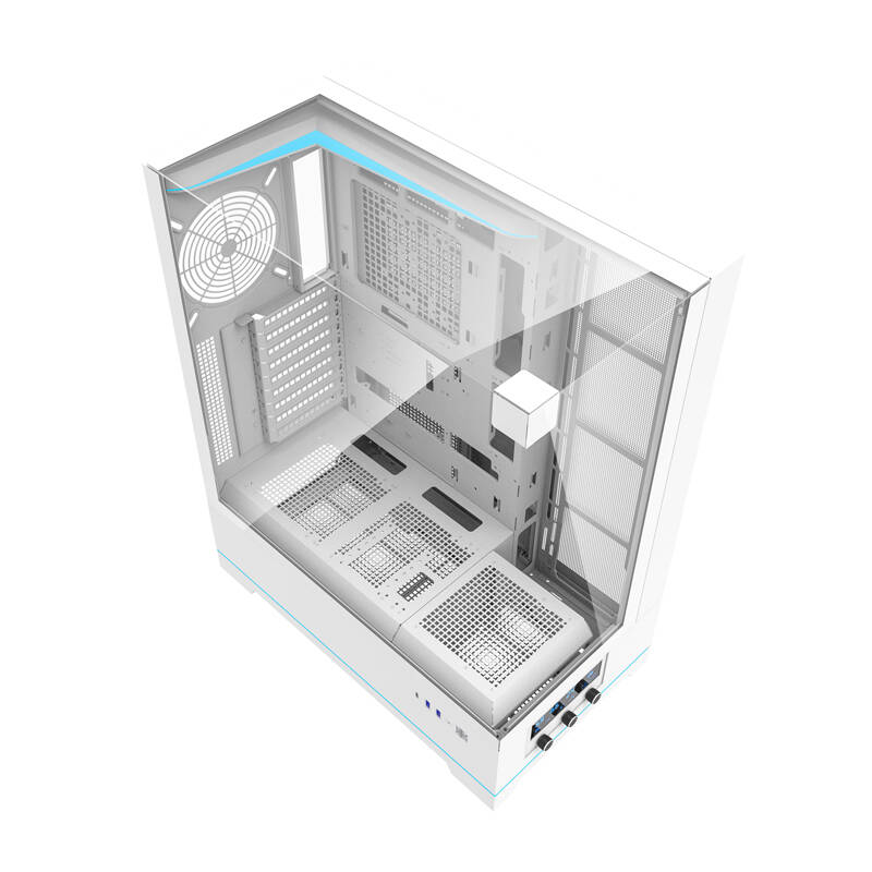 Darkflash DY450L kućište za računalo bez ventilatora (bijelo)
