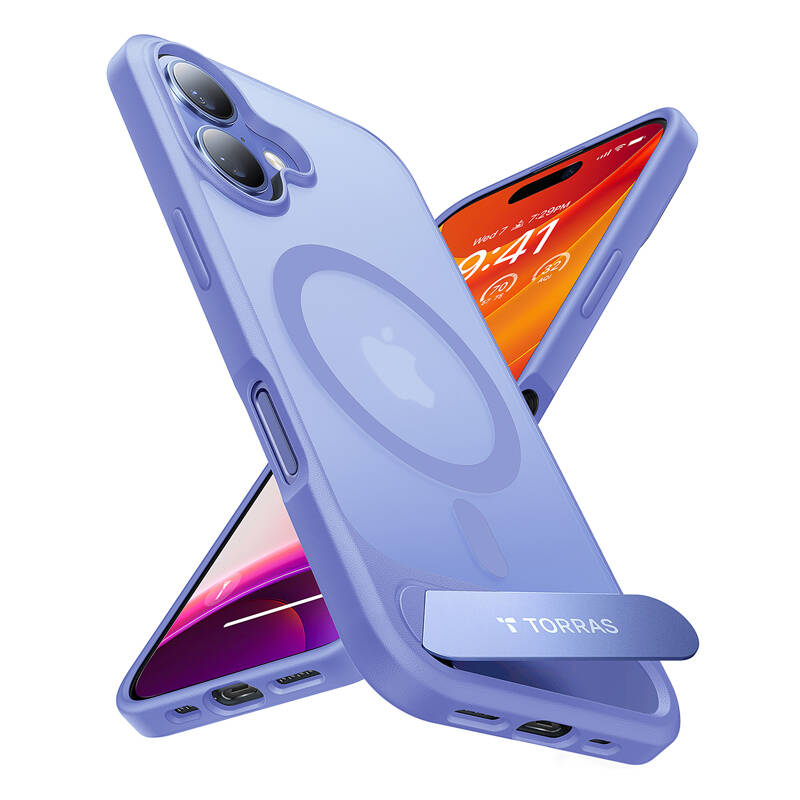 Torras Pstand Series Case za iPhone 16 (plava)