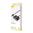 Baseus kvadratni okrugli USB adapter, HUB USB 3.0 na 1x USB 3.0 + 3x USB 2.0.1m (crni)