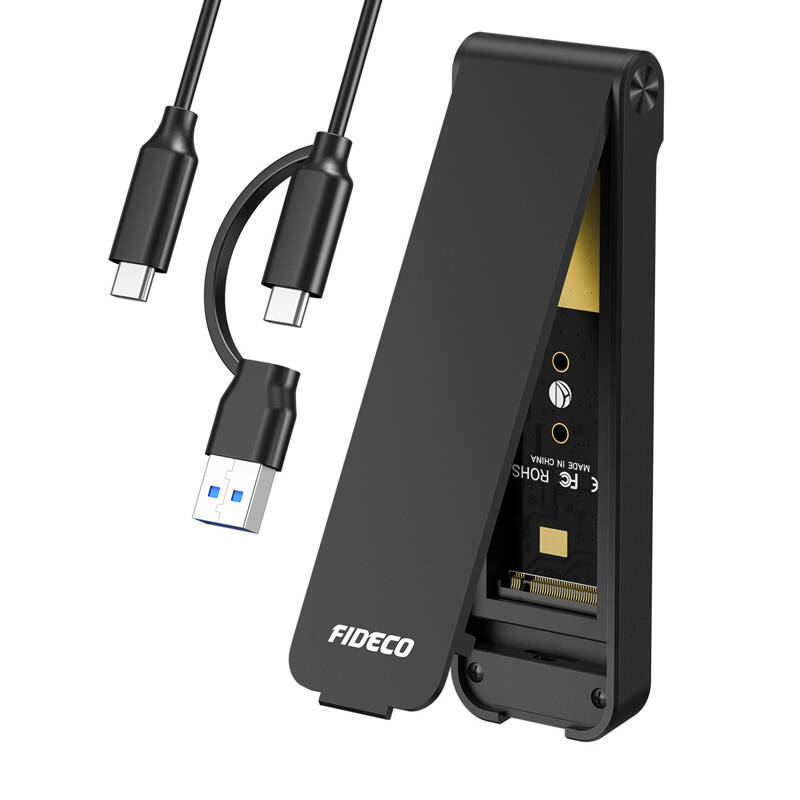 FIDECO M210CP crno M.2 NVMe SSD kućište 10 Gbps (USB-C/USB 3.2)