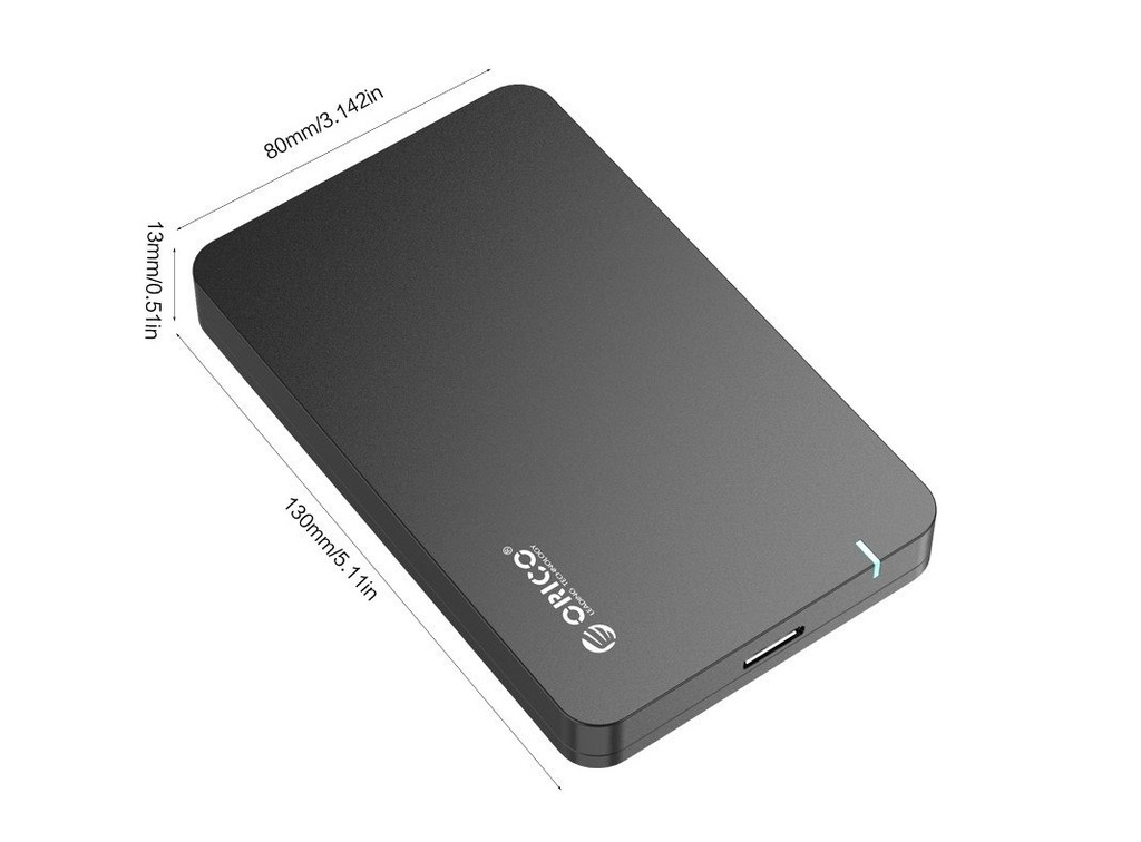 Orico kućište za tvrdi disk HDD / SSD 2,5" + USB 3.0 Micro B 0,6 m