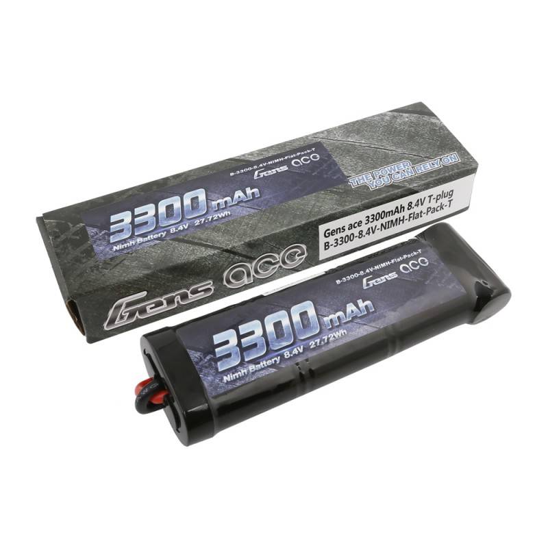 Baterija Gens Ace 3300 mAh 8,4 V NiMH ravni T utikač