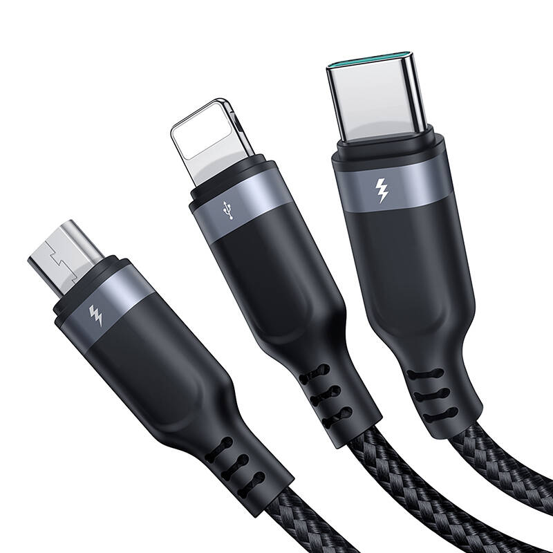 Višenamjenski USB na USB-C 2x Lightning Micro Joyroom kabel S-A18 (paket od 5 komada)