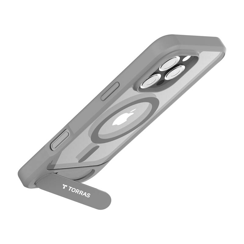 Torras Pstand Series Case za iPhone 16 ProMax (siva)