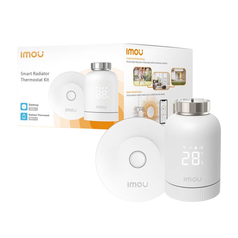 IMOU KIT-TRV1-EU-2 Komplet ZigBee termostatske glave sa 6 adaptera i pristupnikom (paket od 5 komada)